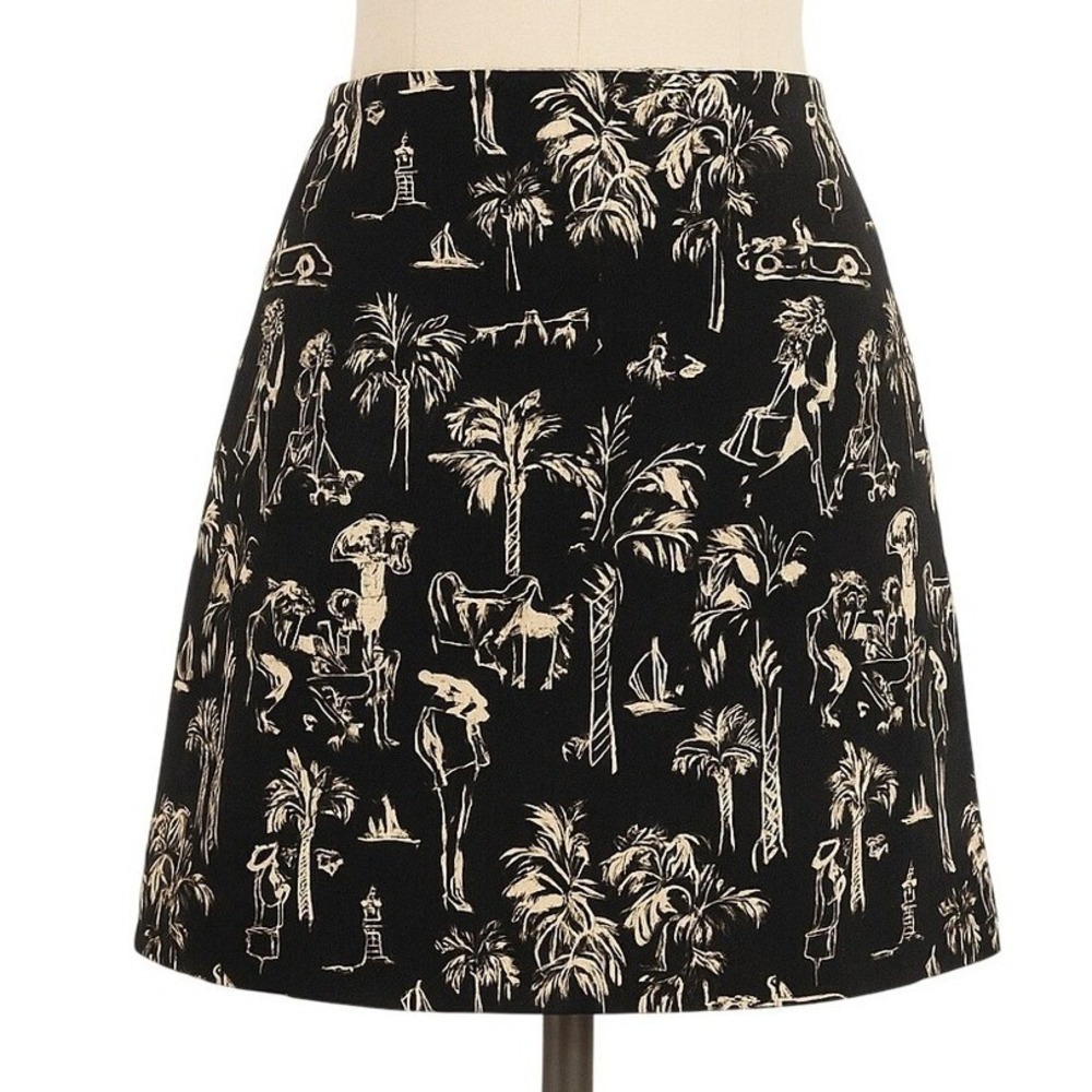 And‎ Trousers Stretch A Line Skirt Black Workwear Modern Classic Chic Womens 10